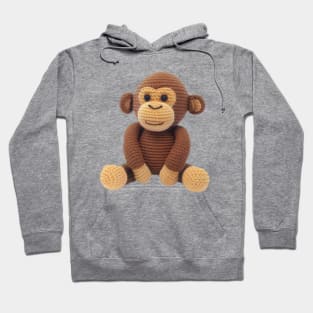 Crochet Monkey Baby Toy Hoodie